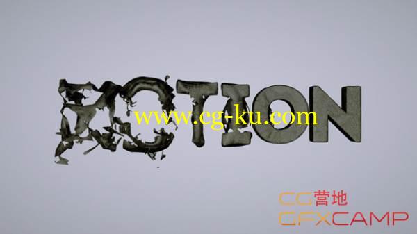 C4D文字布料撕碎破裂教程 HOW TO Tear Text In Cinema 4D的图片1