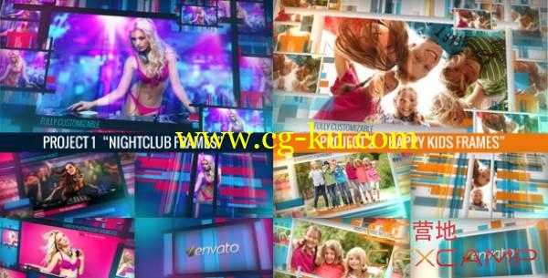 AE模板- 时尚清新照片展示 VideoHive Chameleon Frames Photo Galleries的图片1