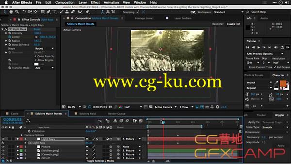 AE照片转换3D空间教程 Lynda – Motion Control 3D: Bringing Your Photos to Life in Three Dimensions with Photoshop and After Effects CC的图片1