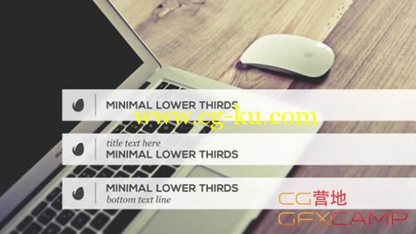 AE模板-简洁扁平化人名字幕条 VideoHive Minimalist Lower Thirds Template的图片1