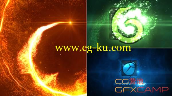 AE模板-光线粒子穿梭环绕Logo展示 VideoHive Particle Vortex Logo Reveal的图片1