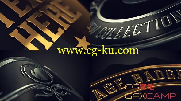 AE模板－E3D V2典雅奢华文字Logo展示 VideoHive Vintage Logo Badges Package的图片1