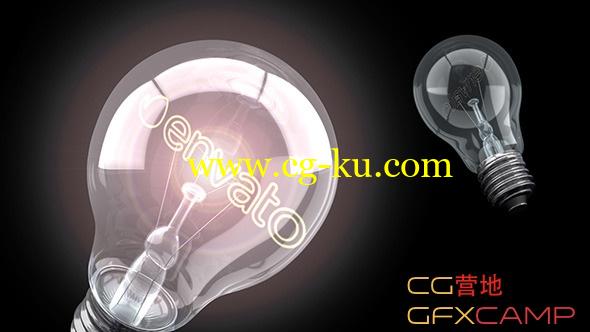 AE模板－点亮灯泡旋转 VideoHive Bright Idea Light Bulb Logo的图片1
