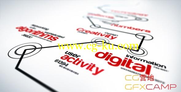 AE模板－高科技点线延伸引导 VideoHive Futuristic Logo Reveal的图片1