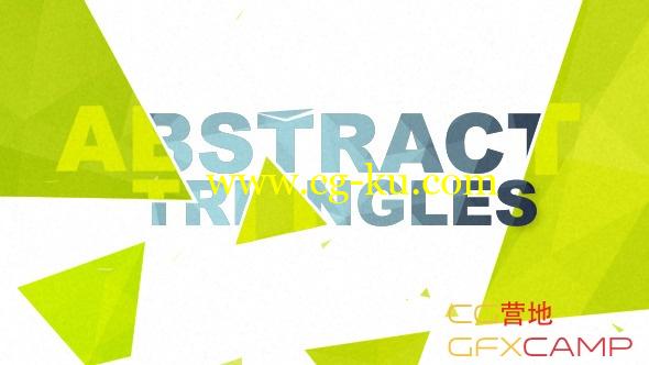 AE模板－纸张多变形折叠效果 VideoHive Abstract Triangles Logo Reveal的图片1