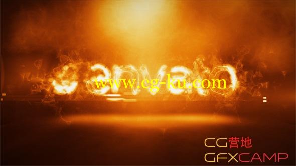 AE模板－火焰燃烧Logo汇聚 VideoHive Fire Logo Intro的图片1
