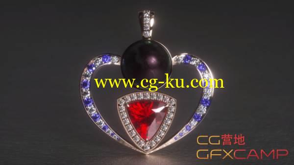 C4D Octane钻石珠宝渲染教程 Cinema 4D – Rendering Jewellery with Octane Render Tutorial的图片1