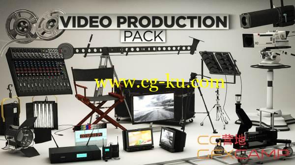 C4D/E3D 影视3D模型  The Pixel Lab – Video Production Pack的图片1