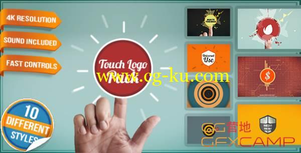 AE模板-手势触摸扁平化元素 VideoHive Touch Logo Pack – Flat Interactive Media Reveals的图片1