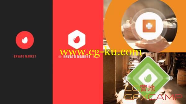AE模板-MG扁平化Logo展示 VideoHive Flat Logo Reveal的图片1