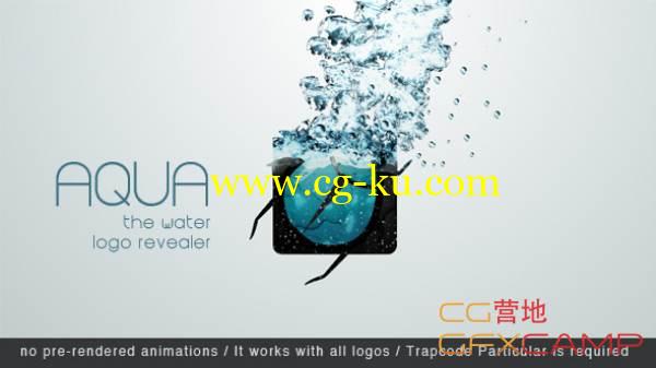 AE模板-水组成Logo动画 VideoHive The Water Logo Revealer的图片1