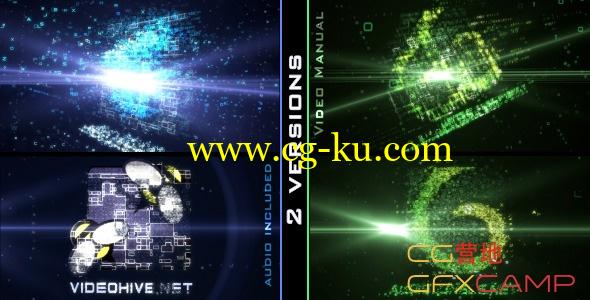 AE模板－ 数字网络科技Logo汇聚变形 VideoHive Digital Transform 2的图片1