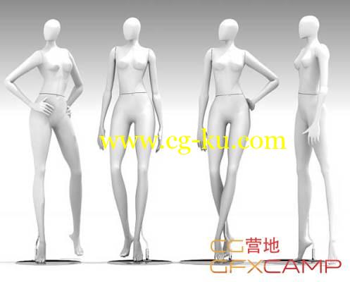 模特人体3D模型 Turbosquid – 3D Mannequin 401的图片1