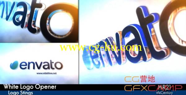 AE模板-三维Logo展示 VideoHive White Logo Opener的图片1