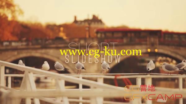 AE模板-简洁滑动分割幻灯片展示 VideoHive Short Slideshow的图片1
