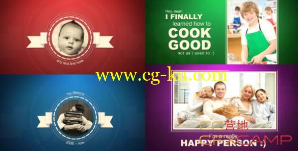 AE模板-人物成长历史图片文字介绍  VideoHive Person Timeline的图片1