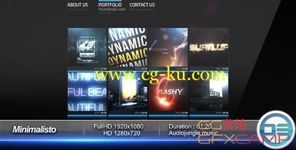 AE模板-网站商品图片介绍 VideoHive Minimalisto的图片1