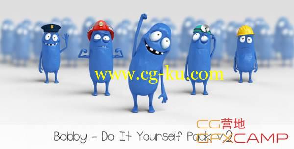 AE模板-卡通橡皮人动画产品宣传介绍 VideoHive Bobby – Character Animation DIY Pack的图片1