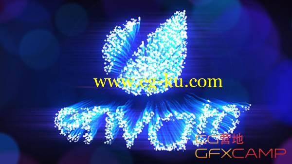 AE模板-针状光缆粒子拖尾Logo展示 VideoHive Optic Cable Logo v2的图片1