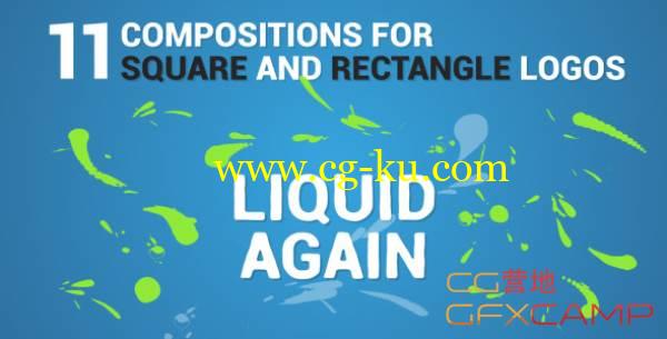 AE模板-液体水滴MG动画文字展示 VideoHive Liquid Logo Reveal Again的图片1