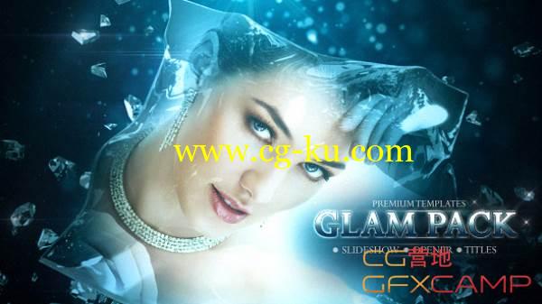 AE模板-优雅水晶钻石玻璃折射 VideoHive Glam Pack的图片1