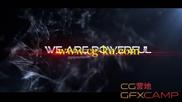 AE模板-Plexus背景震撼文字展示 VideoHive Glitchy Trailer的图片2