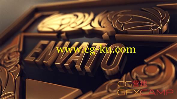 AE模板-E3D黄金银色文字挤出 VideoHive Vintage Title Package的图片1