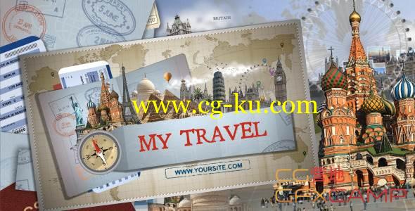 AE模板-景点签证旅游照片照片展示 VideoHive My Travel 2 – Tv Pack的图片1