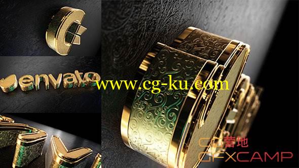 AE模板-E3D金色文字Logo展示 VideoHive Black Gold Logo V2的图片1