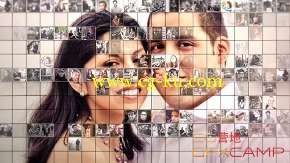 AE模板-拍立得照片墙展示 VideoHive 150 Photo Gallery的图片1