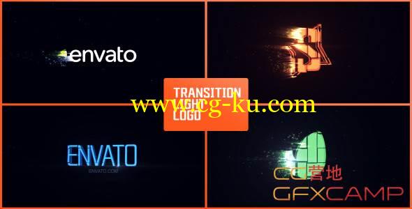 AE模板-粒子飘动速度感Logo文字展示 VideoHive Transition Light Logo的图片1