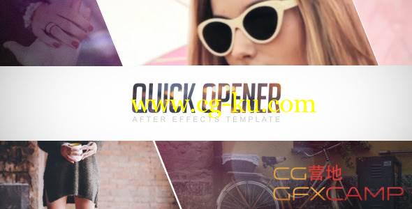 AE模板-娱乐时尚栏目包装开场 VideoHive Quick Opener的图片1