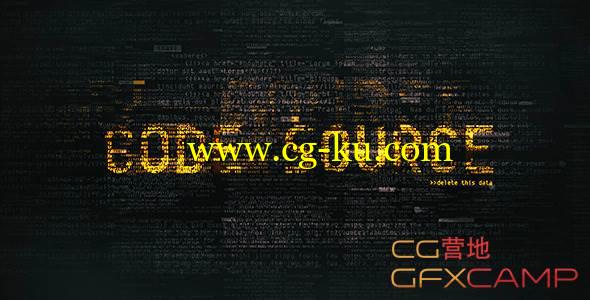 AE模板-网络数字电脑源代码 VideoHive Code Source的图片1