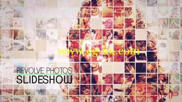 AE模板-温馨照片墙 VideoHive Revolve Photos Slideshow的图片1