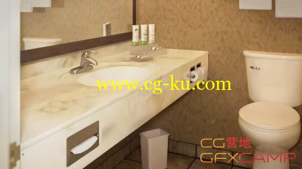 Max浴室室内建模渲染教程 Digital Tutors – Creating a Bathroom Visualization in 3ds Max and V-Ray的图片1