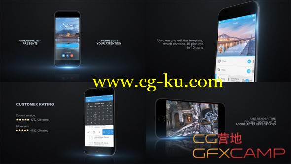 AE模板-iPhone 6手机商品APP图片效果动态展示的图片1