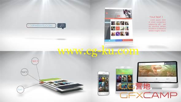 AE模板-网站内容商品图片展示 VideoHive Website Presentation的图片1