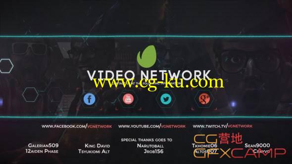 AE模板-蜂窝六边形游戏宣传片展示 VideoHive Video Game Network Broadcast Package的图片2