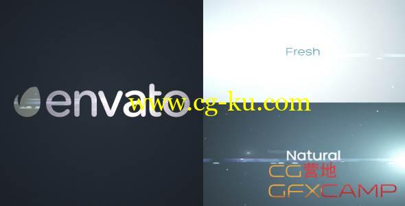AE模板-简洁光线文字展示 VideoHive Corporate Positive Logo Intro的图片1