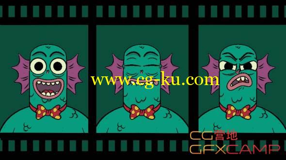 卡通人物面部表情制作教程 Digital Tutors – Creating Character Expressions in Toon Boom Harmony的图片1