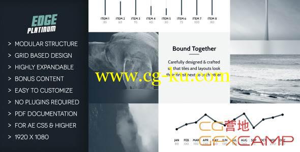 AE模板-扁平化网页商品图片展示 VideoHive Edge Platinum的图片1