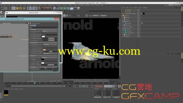 C4D流体粒子结合渲染教程 C4DtoA，Turbulence FD & X-Particle Integration的图片1