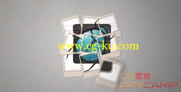 AE模板-拍立得照片掉落拼贴展示 VideoHive Photographer Logo的图片1