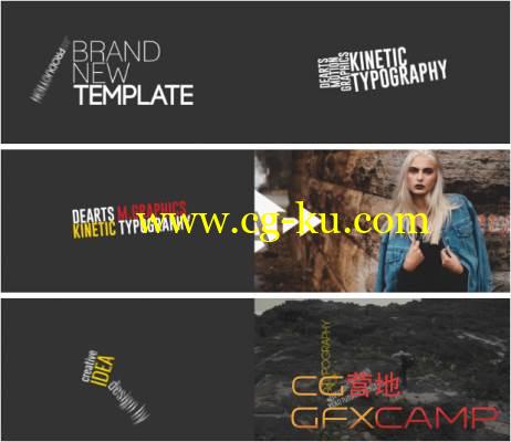 AE模板-运动文字标题排版动画 VideoHive Kinetic Typo Pack的图片3