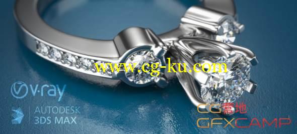 3Ds Max Vray珠宝钻石戒指渲染教程 Aversis Tutorial – How to render jewelry with Vray for 3dsMax的图片1