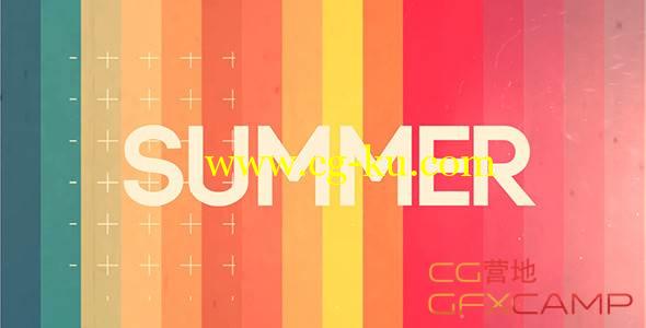 AE模板-多彩夏天清新旅游照片时尚娱乐栏目包装展示 VideoHive Summer Intro的图片1