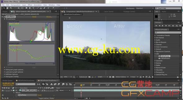 AE/Premiere视频去闪烁插件 GraniteBay GBDeflicker v4.0.4 CC 2015 Win64的图片1
