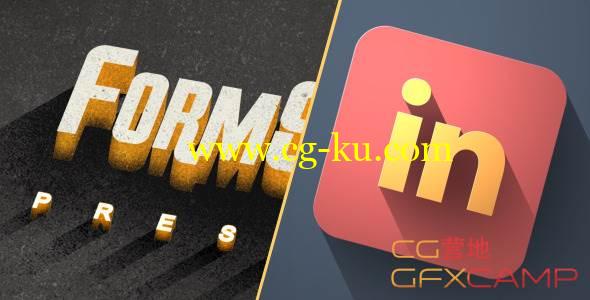 AE模板-复古扁平化三维Logo文字长投影展示 VideoHive Long Shadow Titles & Logo Pack的图片1