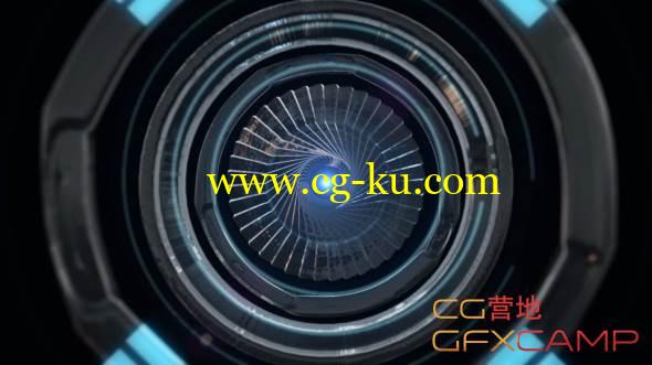 AE模板-E3D科技变形金刚效果眼睛飞入 VideoHive Cybernatic Eye的图片1