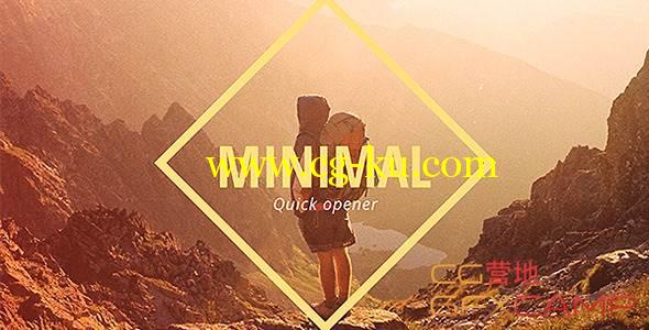 AE模板-时尚清新扁平化照片视频展示开场 VideoHive Minimal Opener Slideshow的图片1